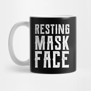 Resting Mask Face  funny mask Mug